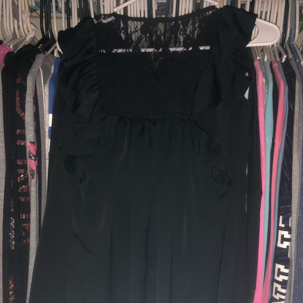 Women’s black dress shirt